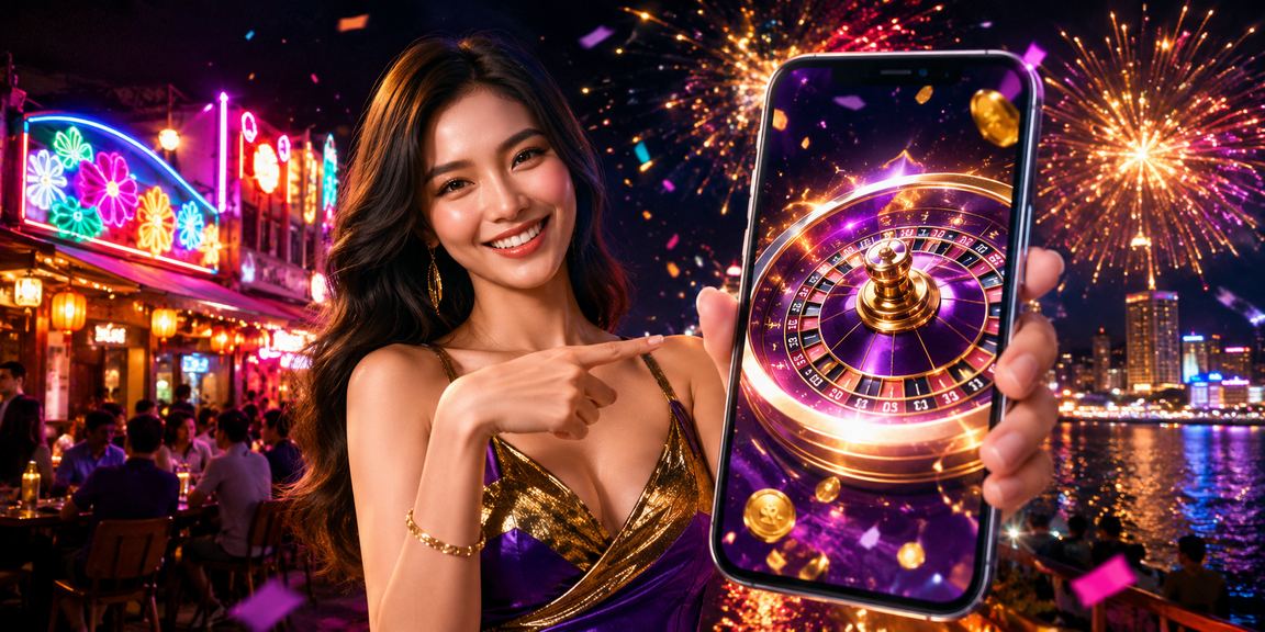 Bầu không khí sôi động tại bàn roulette ban đêm ở Nha Trang